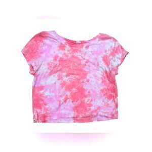 Pink Tie dye Crop Top